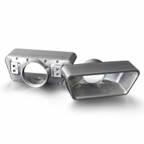 Goolsby Edition Billet Alum V-Band Exhaust Tips Pair - Raw