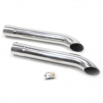 Coated Exhaust Turnout Mufflers - 3-1/2" x 26" Long