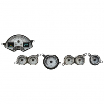 1953-57 Corvette HDX Gauge Kit - Silver