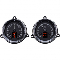 1954-55 1st Series Chevy Pickup HDX Gauge Kit - Black