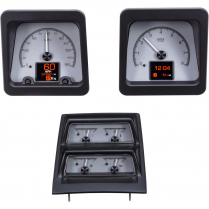 1969 Camaro w/Console Gauge Kit HDX Gauge Kit Silver