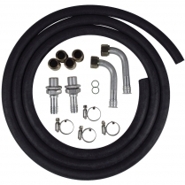Heater Hose Kit Barbed 90 Deg Fittings & Straight Bulkheads