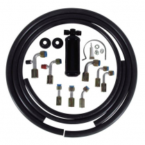 Economy XL Beadlock Ac Hose Kit w/Polished Aluminum Drier