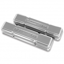 Holley Vintage Chevrolet Script SB Chevy Valve Covers - Poli