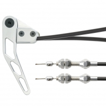 Hood Release Cable Kit (RHD) Satin Handle - Black Housing