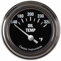 Hot Rod 2-1/8" 140-320 F Oil Temp Gauge - SLF