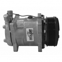 Sanden Style 508 R134 Serp Pulley A/C Compressor - Chrome