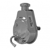 Chrome Type 1 GM P/S Pump 3/8"-16 w/Reservoir & Keyway