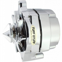 Chrome Ford 1-Wire 100 Amp Silver Bullet V-Belt Alternator