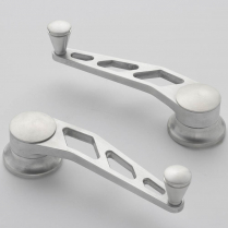 Lokar Inside Window Cranks for Ford & GM 1949-Up - Brushed