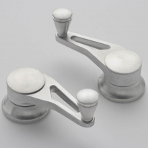 Lokar Inside Vent Cranks for Ford Pre 1949 - Brushed