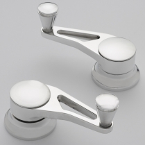Lokar Inside Vent Cranks for Ford Pre 1949 - Polished