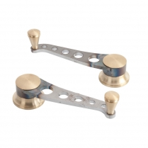 Lakester Style Window Cranks for GM Pre 1948 - Raw Steel