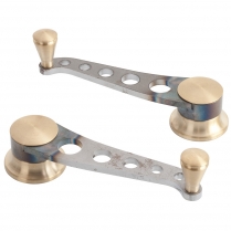Lakester Style Window Cranks for Ford & GM 49-Up - Raw Steel