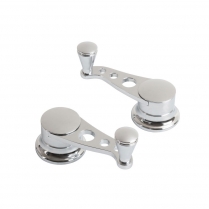 Lakester Style Vent Cranks for GM Pre 1948 - Chrome