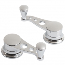 Lakester Style Vent Cranks for Ford & GM 1949-Up - Chrome