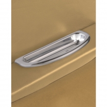 Crescent Shaped Arm Rest Door Pulls - Polished