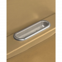 Oval Shaped Arm Rest Door Pulls - Brushed