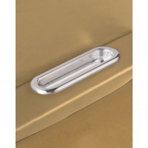 Oval Shaped Arm Rest Door Pulls - Polished