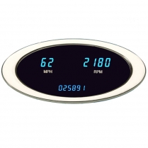Ion Series Speed/Tach Combo in MPH - Chrome/Teal