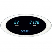 Ion Series Speed/Tach Combo in MPH - Satin/Blue