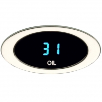 Ion Series Oil Pressure Gauge - Chrome/Teal