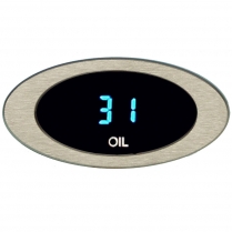 Ion Series Oil Pressure Gauge - Satin/Blue