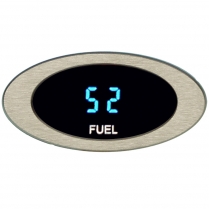 Ion Series Fuel Level Gauge - Satin/Blue