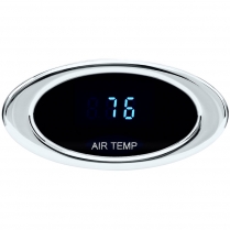 Ion Series Outside Air Temp Gauge - Chrome/Blue