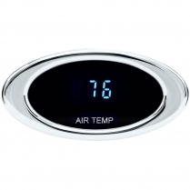Ion Series Outside Air Temp Gauge - Chrome/Teal
