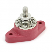 Power Junction Block with 8 Terminals - Red