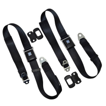 1968-72 Chevelle Economy Non-Ret Shoulder Belts Only - Black