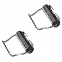 Univ & 64-66 Corvette Chrome Clip-On Seat Belt Retractors
