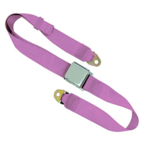 60" Chrome Lift Latch Lap Seat Belt - Violet