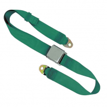 60" Chrome Lift Latch Lap Seat Belt- Lt Turquoise