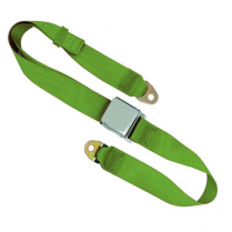 74" Chrome Lift Latch Lap Seat Belt - Lime Green