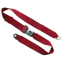 60" GM Metal Push Button Lap Seat Belt - Berry