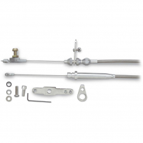 GM 350 Blower Drive Trans Kickdown Cable - Braided SS