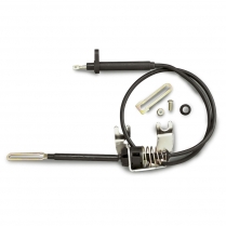 GM 350 Trans Kickdown Cable Kit w/Carburetor - Black Housing