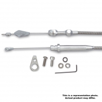 GM 700R Transmission Kickdown Cable - Braided Stainless