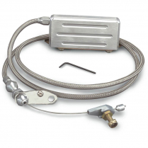 GM 400 Trans Blower Drive Kickdown Cable w/Pol Ends- Braided