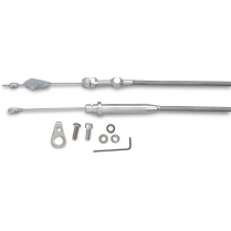 GM 700 Trans TPI Kickdown Cable w/Polish Ends - Braided SS