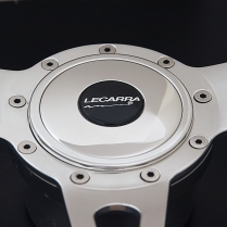 Small Steering Wheel Horn Button with Lecarra Logo- Polished