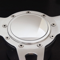 Small Steering Wheel Horn Button Smooth Design - Polished