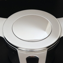 Large Steering Wheel Horn Button Smooth Design - Polished