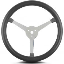 Lake Style 14" Polished 3-1/4" Steering Wheel - Dark Grey