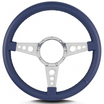 Mark 4 GT 14" Polished Spoke Steering Wheel - Blue