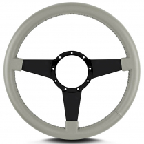Mark 4 Standard 14" Steering Wheel w/Black Spoke- Light Grey