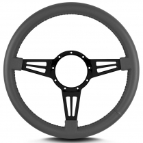 Mark 4 Double Slot 14" Steering Wheel - Dark Grey