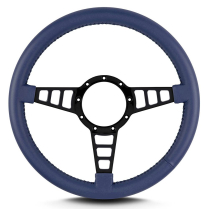 Mark 4 Track GT Black Standard Grip Steering Wheel - Blue